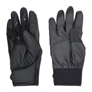 ถุงมือตีเบสบอลหนังสีดำ KATBROS INDUSTRIES สำหรับมือขวา พร้อมที่รองรับข้อมือ สำหรับผู้ใหญ่ทุกเพศ ใช้สำหรับฝึกซ้อม บุฟองน้ำเสริม ปิดด้วยแถบตีนตุ๊กแก - Product Image 1