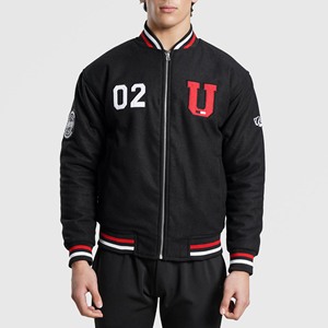 แจ็คเก็ตแฟชั่นสไตล์วาร์ซิตี้สำหรับผู้ชาย ผ้าพรีเมียม แจ็คเก็ตเลตเตอร์แมน ขายส่ง รับทำโลโก้ตามสั่ง - Product Image 5