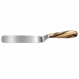 Professional Stainless Steel Spatula Wooden Handle Extra Long <b>Scrapers</b> Utensils Chef Plating Food Presentation Altomme - Product Image 5