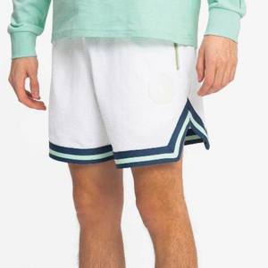 Shorts de sport pour homme, écologiques, légers, en tissu satiné uni, taille mi-haute élastique, séchage rapide, pour le basketball, la gym et la course à pied - Product Image 5