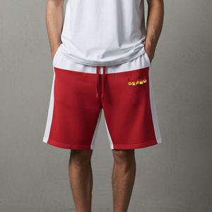 Custom Embroidery Logo Streetwear Style Quick Dry New Arrived Loose Fit Casual Wear Solid Long Length Cotton Shorts - Product Image 1