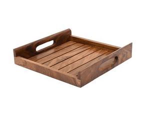 Juego de Bandejas de Servir de Madera de Acacia de Alta Calidad, Duraderas y Elegantes, Diseño de 40X, Acabado Pulido, Aptas para Lavavajillas, Grado Comercial - Product Image 3