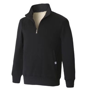 Pull-over décontracté pour homme de qualité supérieure, avec fermeture éclair 1/4, col zippé, grande taille, idéal pour l'hiver - Product Image 2