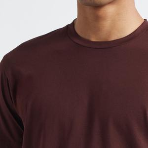เสื้อยืดผู้ชายผ้าฝ้ายแท้ 100% ขายส่ง รับสกรีนโลโก้ OEM แบบเรียบๆ - Product Image 5