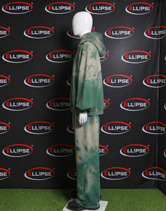 Conjunto de chándal de algodón de diseño exclusivo del fabricante, teñido por inmersión, de largo completo, con capucha y cremallera, de corte holgado, estilo urbano, informal de otoño - Product Image 3