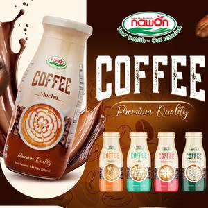 Bebida Instantánea de Café Latte en Botella de Vidrio NAWON, 280 ml, Sabores a Chocolate, Crema y Azúcar, Cafeinada, Sabor Suave, Venta al por Mayor - Product Image 4