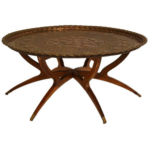 Nouvelle Arrivée : Tables d'Appoint de Luxe à Motifs Tendance, Plaqué Or Haute Qualité, Métal de Qualité Supérieure, Plateau Rond avec Pieds en Métal Noir - Product Image 4