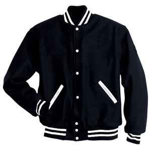 Stonefield Manufacturing Geometric Stand Collar Varsity <b>Jacket</b>-100% Wool Hooded <b>Waterproof</b> Streetwear <b>Winter</b> Outerwear - Product Image 2