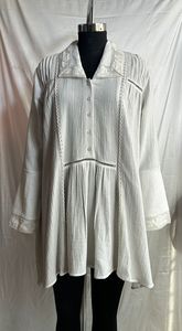 ชุดคุर्ติผ้าฝ้ายผสมพิมพ์ลายสำหรับผู้หญิง สไตล์วินเทจ เสื้อคลุมสั้น แขนยาว หลากสี ลายชาติพันธุ์อินเดีย ชุดลำลอง - Product Image 4