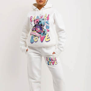 Conjunto Deportivo para Mujer, Corte Holgado, con Pantalones Jogger, Suave y Cómodo, Dos Piezas - Product Image 5