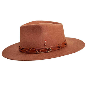 Customized Brand Unisex Black Leather Striped Cowboy <b>Hat</b> Brown Leather <b>Band</b> Casual Beach Style Adult Four Seasons Fit HN-3031 - Product Image 1