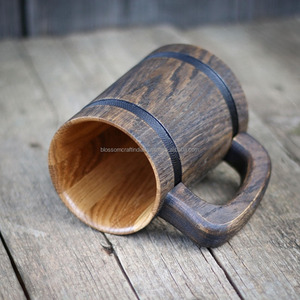 แก้วกาแฟไม้ทำมือ คุณภาพสูง ผลิตภัณฑ์ส่งออกจากอินเดีย งานฝีมือประณีต ภาชนะสำหรับดื่ม ดีไซน์สวยงาม - Product Image 2