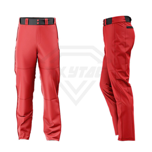 Uniforme de Béisbol Sublimado Personalizado Rojo y Negro, con Botones, Ropa Deportiva para Equipos, Fabricante Directo de Uniformes de Softbol para Hombres y Jóvenes - Product Image 6