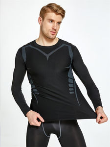 Men`s Gyms Body Building Rash Guard Quick Dry Compression Shirt Fitness Baselayer Fit Workout T Shirt Compression Shirt Men - Product Image 6