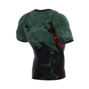 เสื้อรัดรูปสำหรับผู้ชายแบบพิเศษ ผลิตตามสั่ง (OEM) ผ้าโพลีเอสเตอร์น้ำหนักเบา ระบายอากาศได้ดี แห้งเร็ว เหมาะสำหรับกีฬาทางน้ำและการฝึกซ้อม - Product Image 5