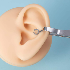 Pinces de perçage manuelles de précision en acier inoxydable pour cartilage, kit d'instruments pour procédures de perçage du cartilage - Product Image 2