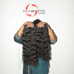 Extensions à clipser en cheveux humains vierges Remy indiens, double tirage, coupe droite, ondulation naturelle, 100g, pleine densité, qualité supérieure - Product Image 1