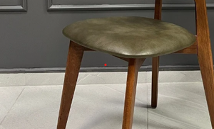 Silla de comedor de madera maciza de diseño de alta calidad, elegante respaldo de ratán, asiento acolchado cómodo para decoración de interiores - Product Image 5