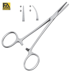 Pinces hémostatiques Halsted à dents de rat 1x2 droites, instrument chirurgical manuel certifié CE Classe I - Product Image 1