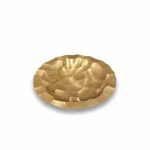 Gold Flower Shaped Small Metal Bowl Condiment Dip Nut Snack Serving Dish Tableware Skies Trader - Product Image 2