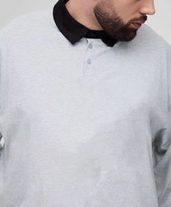 Camisas Polo Casuales al por Mayor para Hombre, Camisas Polo Transpirables de Manga Larga, Camisetas Polo de Alta Calidad de Poliéster y Algodón para Hombre, OEM ODM - Product Image 2