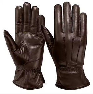 Unisex Winter Full Hand Genuine Sheepskin Leather <b>Touchscreen</b> <b>Gloves</b> Soft Warm for Cycling Outdoor & Casual Use Pakistan - Product Image 5