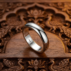 Simple 5mm Engagement Baguette Band <b>Ring</b> 92.5 Sterling <b>Silver</b> Couple Smooth <b>Plain</b> Finger <b>Ring</b> Women Men Gift Wholesale Bulk - Product Image 4