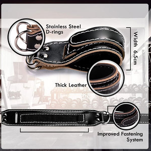 Hot Selling Comfortable Lightweight Breathable Leather <b>Ankle</b> <b>Support</b> Straps for Gym Workout Weightlifting Professional - Product Image 5