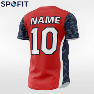 Premium Quality Custom Men’s Printed <b>Baseball</b> Jersey 100% Polyester Plain Short Sleeve Sports Jersey OEM Service - Product Image 4