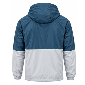 Windbreaker <b>Jacket</b> for <b>Men</b> Water Resistant <b>Lightweight</b> Outdoor Sports Full Zip Hooded Activewear Export Quality OEM Manufacturer - Product Image 2