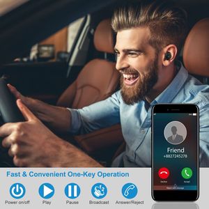 Auricolari True Wireless CSR V4.2 Impermeabili IP44 con Apt-X, Cuffie Stereo In-Ear TWS con Funzione di Cancellazione del Rumore - Product Image 3