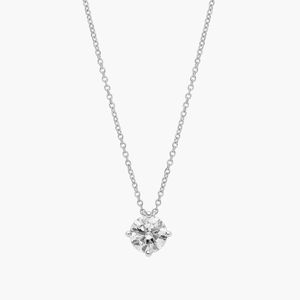 Pendentif Solitaire en Diamant de Laboratoire Kite Set en Or Blanc - Product Image 4