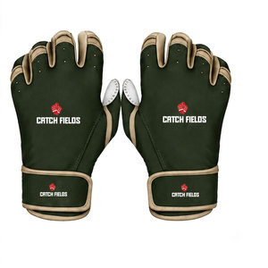 Wholesale Baseball Batting <b>Gloves</b> White Blue <b>Red</b> Durable Leather Material Padded Velcro Strap Closure Unisex Adult Training - Product Image 6