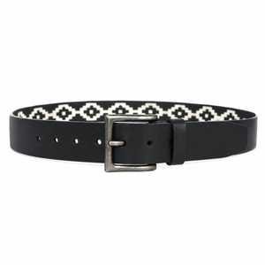 Custom Black Genuine <b>Leather</b> High Eco-Friendly Durable Polo <b>Belt</b> Handcrafted Woven Argentine Style Casual Jeans Unisex Steel - Product Image 2