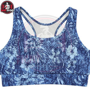 Sujetador Deportivo para Mujer con Estampado Floral, Precio al por Mayor, OEM ODM, Alta Calidad, Tejido Transpirable, Personalizable, con Efecto Push-Up, para Yoga, Fitness y Gimnasio - Product Image 4