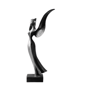 Durable Tabletop Modern Handmade Stainless Steel/Iron <b>Figurative</b> Sculpture Silver Finished Home Decor for Living Room - Product Image 2
