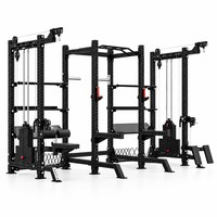 SF-PR004 Rack de musculation commercial multifonctionnel avec système de poulies à double câble, équipement de musculation multifonctionnel pour salle de sport