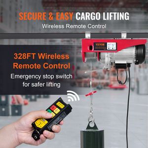 880 libbre senza fili telecomando elettrico paranco 110 Volt 40ft/20ft altezza di sollevamento in rame puro motore soffitta ascensore per Garage - Product Image 3