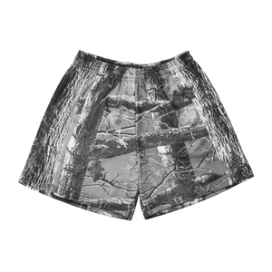 Shorts de basketball personnalisés en maille avec motif frontal, 100 % polyester, séchage rapide, respirant, taille élastique, streetwear décontracté pour hommes, personnalisable - Product Image 4
