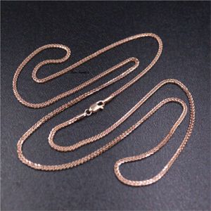 สร้อยคอแฟชั่นฮิปฮอปแบบโซ่ข้าวสาลีสแตนเลสชุบทองแดง ผลิตตามสั่ง ขายส่งจากโรงงาน อุปกรณ์ตกแต่งเครื่องประดับทองแดง - Product Image 1