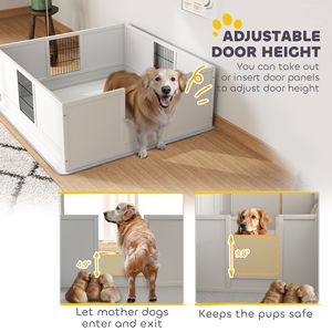 Cuccia per Cani Regolabile in Altezza 49'' x 47'' x 19'' con Tappetino Lavabile per Cani di Taglia Grande, Mobili di Qualità per Animali Domestici - Product Image 3