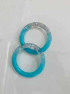 MN Exports Resin <b>Bangles</b> with <b>Silver</b> Flower Pattern Round Fashion Women's <b>Bracelets</b> for Gift - Product Image 3