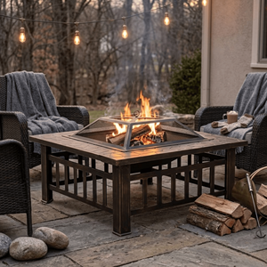 Bulk Garden <b>Tools</b> Wood Burning Fire Pit Stainless Steel <b>BBQ</b> Grill for Barbecue Grill Outdoor Parties FP004 - Product Image 2