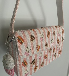 <b>Colourful</b> Boho Seed Beaded Shoulder Bag Decorative Hand Embroidery Clutch Ethnic <b>Handbag</b> Evening Purse for Women Party Festive - Product Image 2