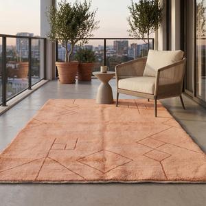 Tapis artisanal marocain en laine à forte demande, motif géométrique, tapis décoratif pour salon et chambre à coucher - Product Image 4