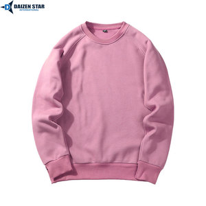 เสื้อสเวตเชิ้ตคอกลมผู้ชายผ้าฝ้ายฟลีซแบบเรียบสวมใส่สบายๆ รับผลิตแบบ OEM - Product Image 3