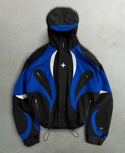 Veste coupe-vent vintage personnalisée en polyester avec panneaux et passepoil pour homme, idéale pour l'automne, vêtement de sport, survêtement - Product Image 3