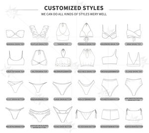 Biquíni Personalizado de Marca Própria 2025 de Alta Qualidade Roupa de Banho Sexy para Natação - Product Image 6