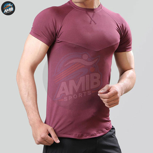 Camiseta Deportiva Transpirable para Hombre, para Gimnasio, Entrenamiento, de Poliéster/Algodón, de Secado Rápido, Compresión - Product Image 4