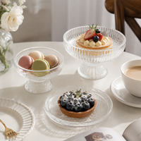 Hoogwaardig modern minimalistisch glazen schaal voor gedroogd fruit, fruitplateau, dessertplateau, huishoudelijk, woonkamer, snack-display, snoepbord